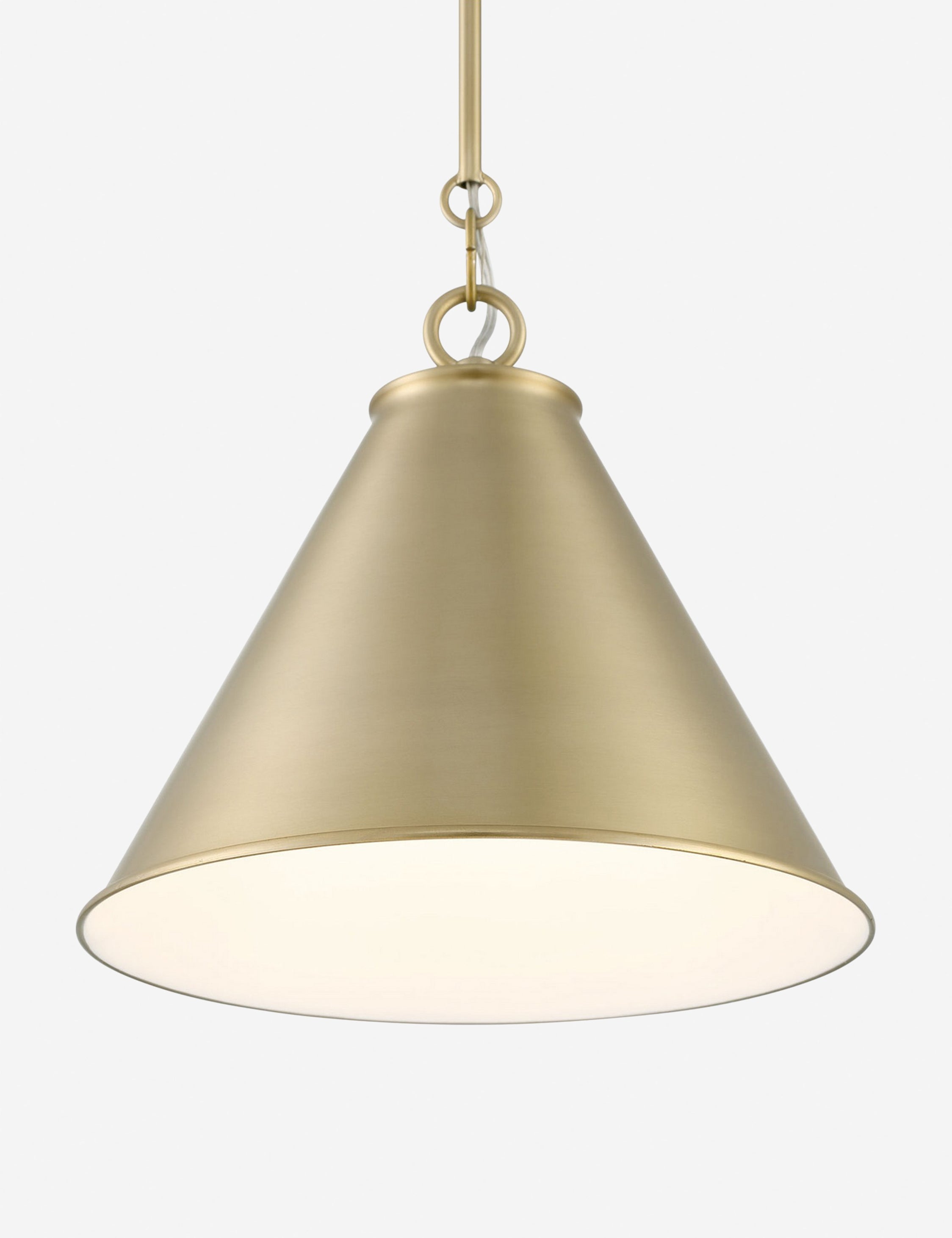 Suspension design Brecken en plaqué foncé bronze, off blanc enamel - Plaqué foncé bronze, Off blanc Enamel