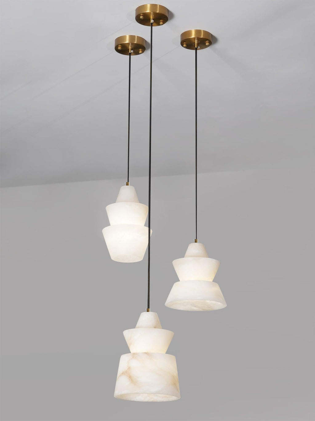 Suspension moderne Vic en Albâtre Blanc