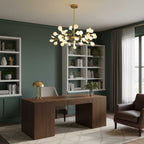 Lustre moderne Edmund en Acrylique Noir et blanc