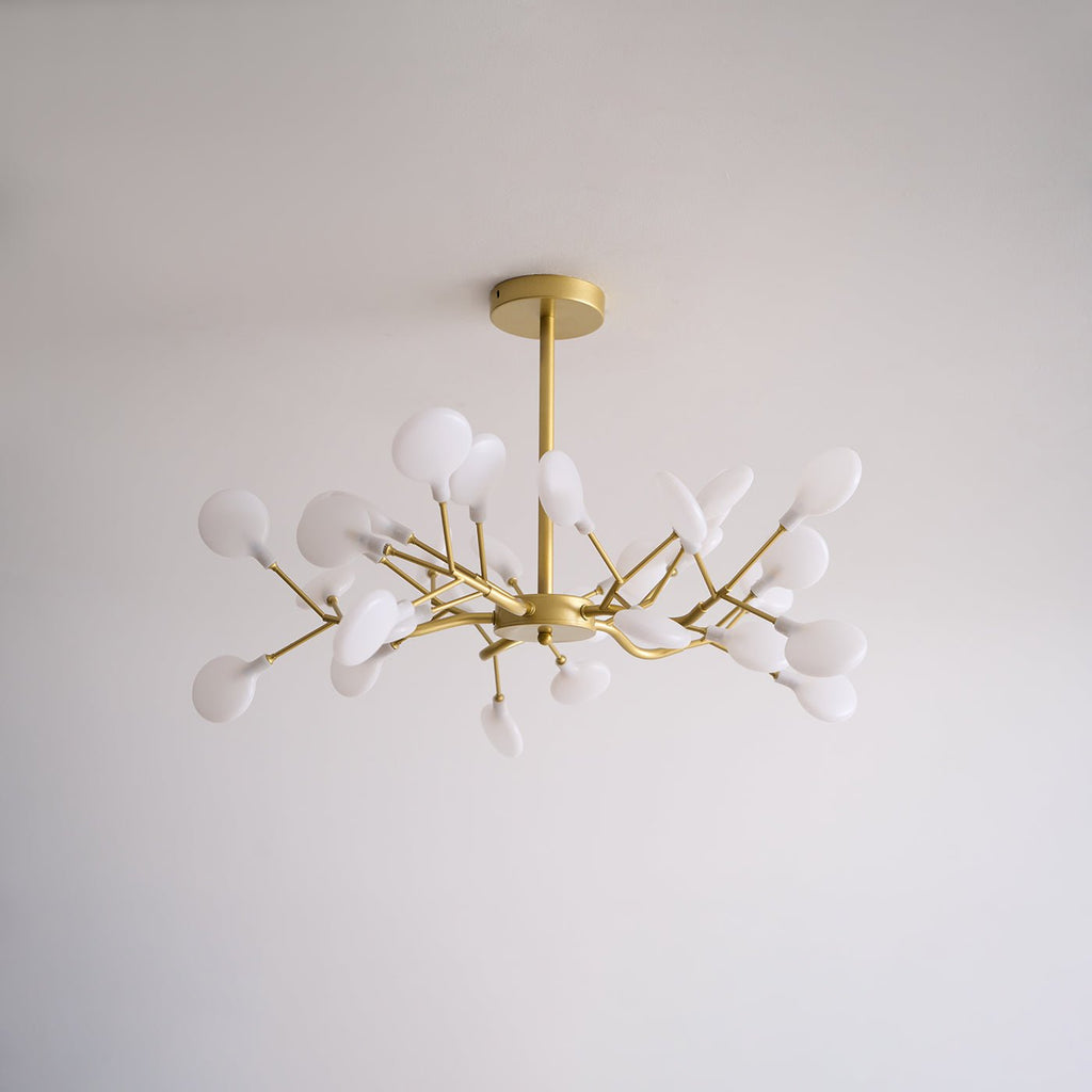 Lustre moderne Edmund en Acrylique Noir et blanc
