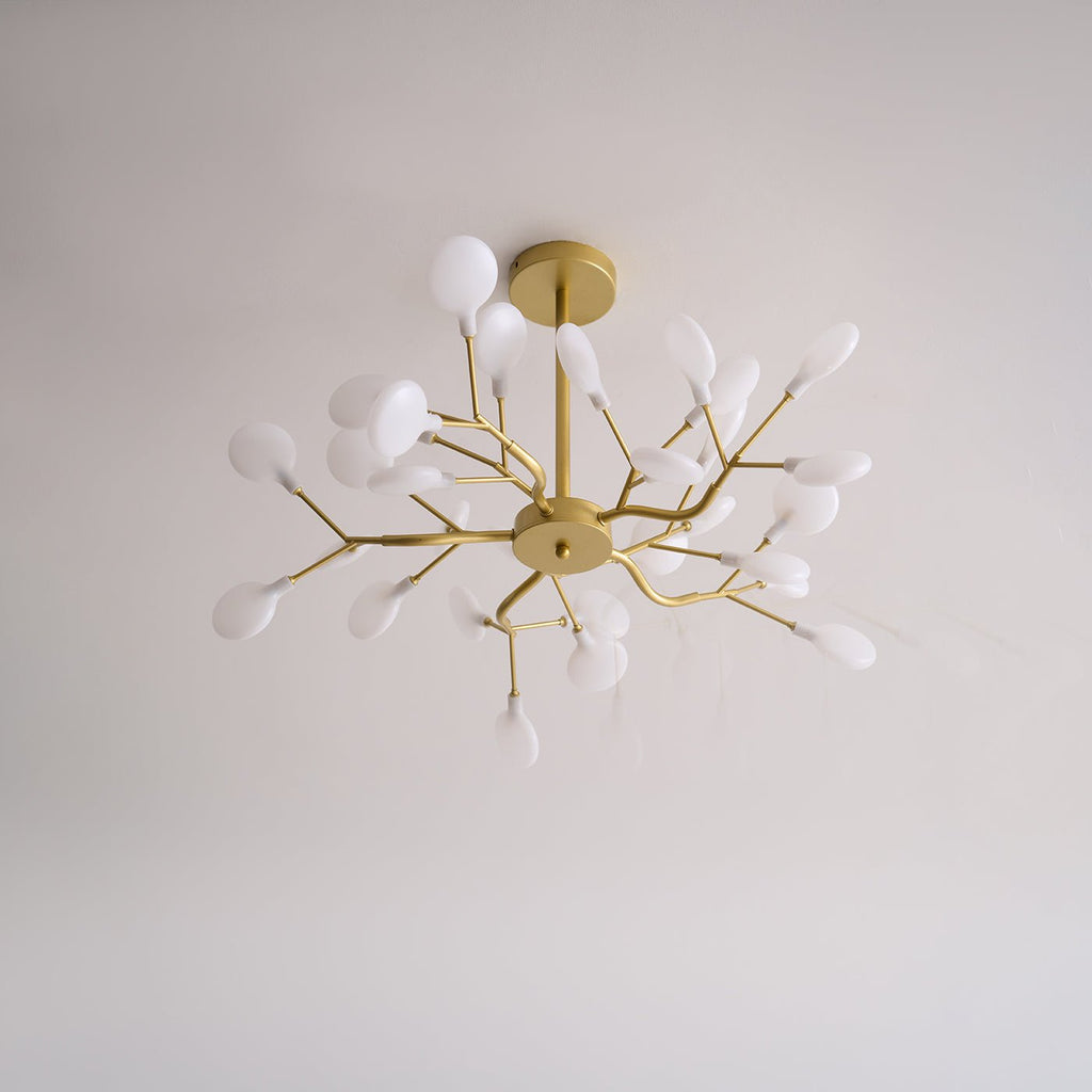 Lustre moderne Edmund en Acrylique Noir et blanc