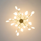 Lustre moderne Edmund en Acrylique Noir et blanc