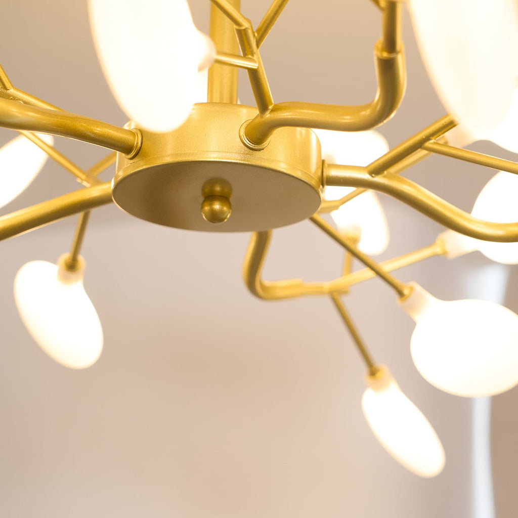 Lustre moderne Edmund en Acrylique Noir et blanc