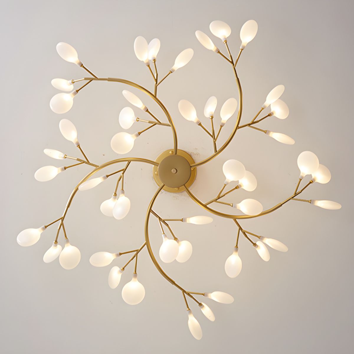 Lustre moderne Edmund en Acrylique Noir et blanc