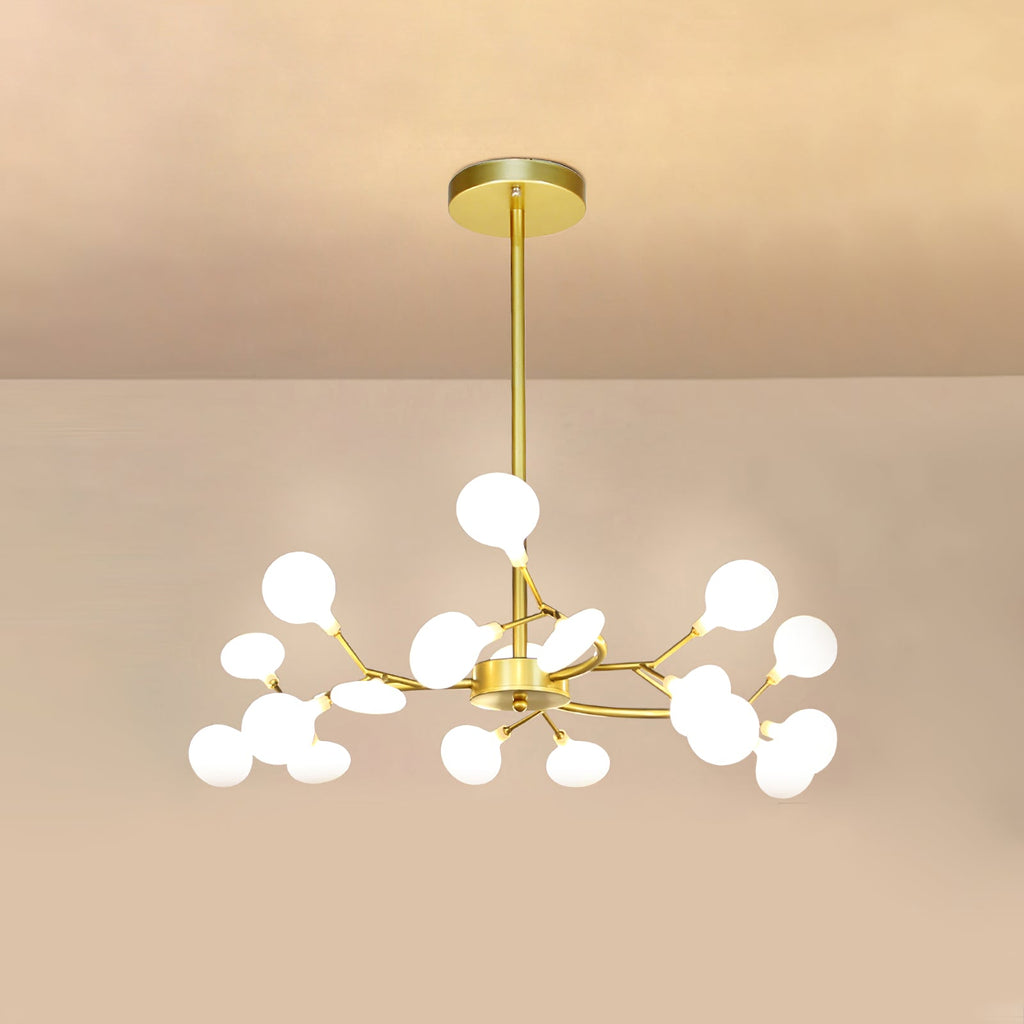 Lustre moderne Edmund en Acrylique Noir et blanc