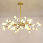 Lustre moderne Edmund en Acrylique Or et blanc