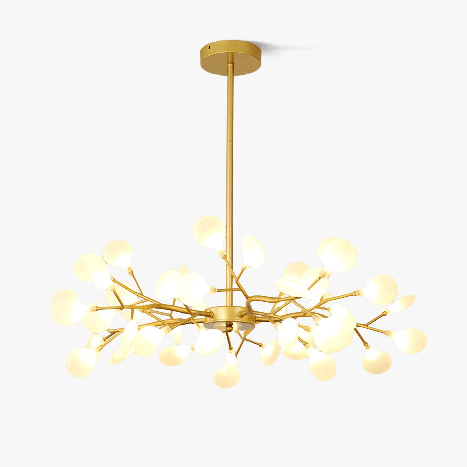 Lustre moderne Edmund en Acrylique Noir et blanc