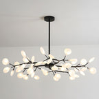 Lustre moderne Edmund en Acrylique Or et blanc