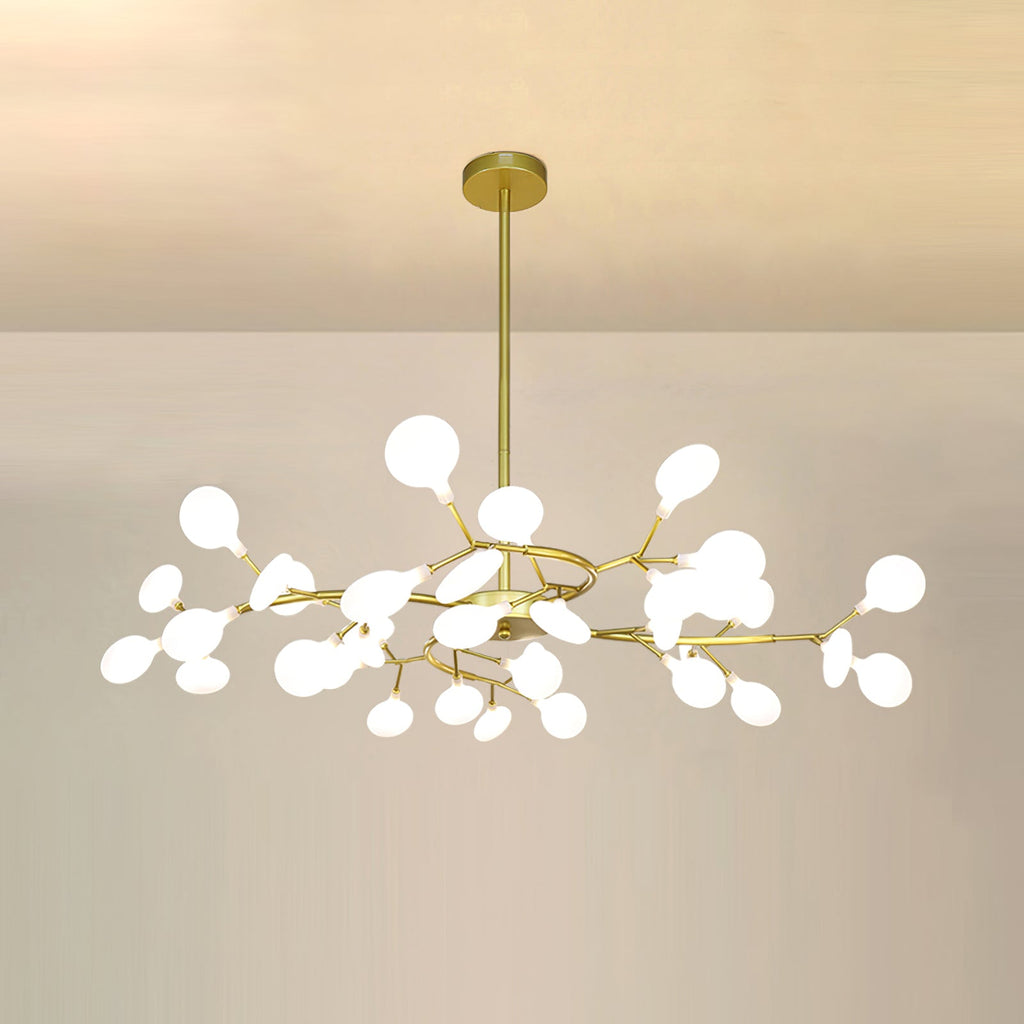 Lustre moderne Edmund en Acrylique Noir et blanc