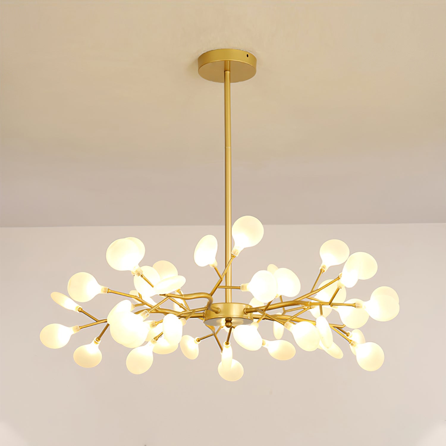 Lustre moderne Edmund en Acrylique Noir et blanc