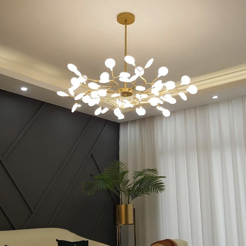 Lustre moderne Edmund en Acrylique Noir et blanc