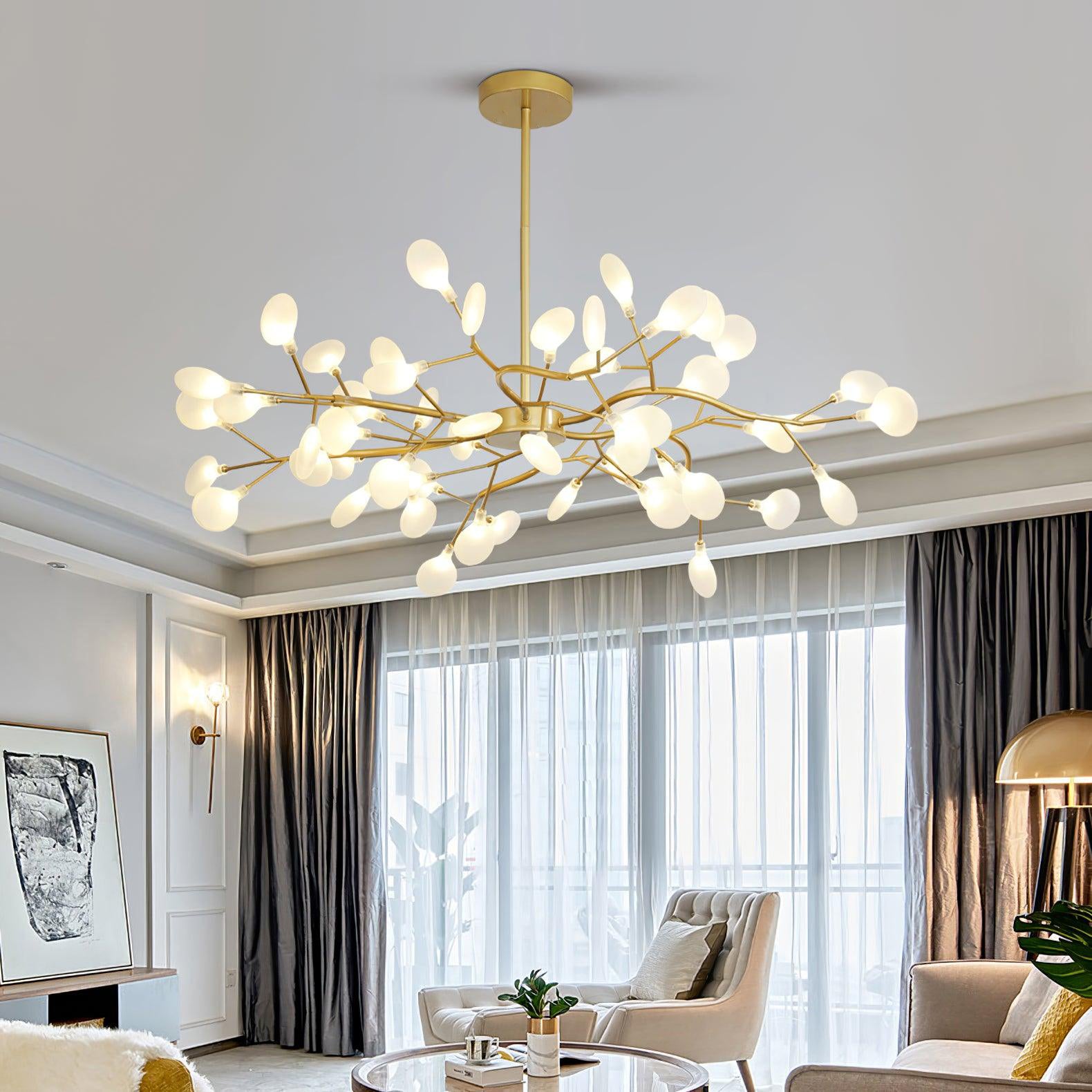 Lustre moderne Edmund en Acrylique Noir et blanc