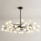 Lustre moderne Edmund en Acrylique Or et blanc