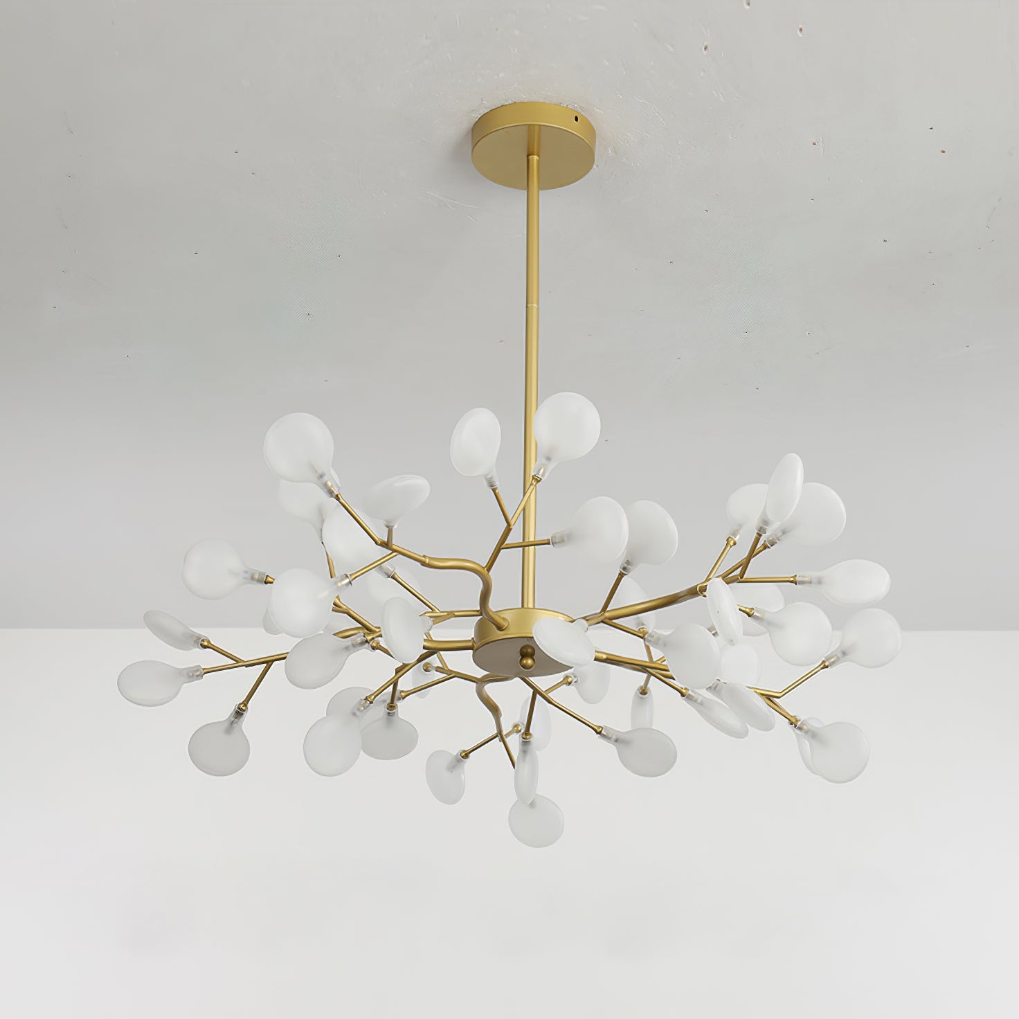 Lustre moderne Edmund en Acrylique Noir et blanc