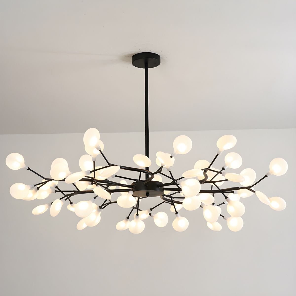 Lustre moderne Edmund en Acrylique Noir et blanc