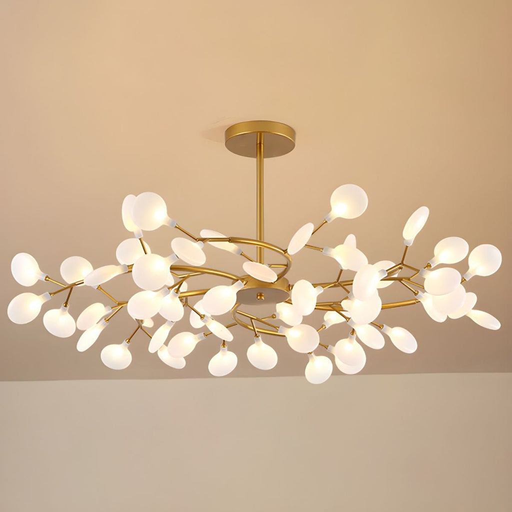 Lustre moderne Edmund en Acrylique Noir et blanc