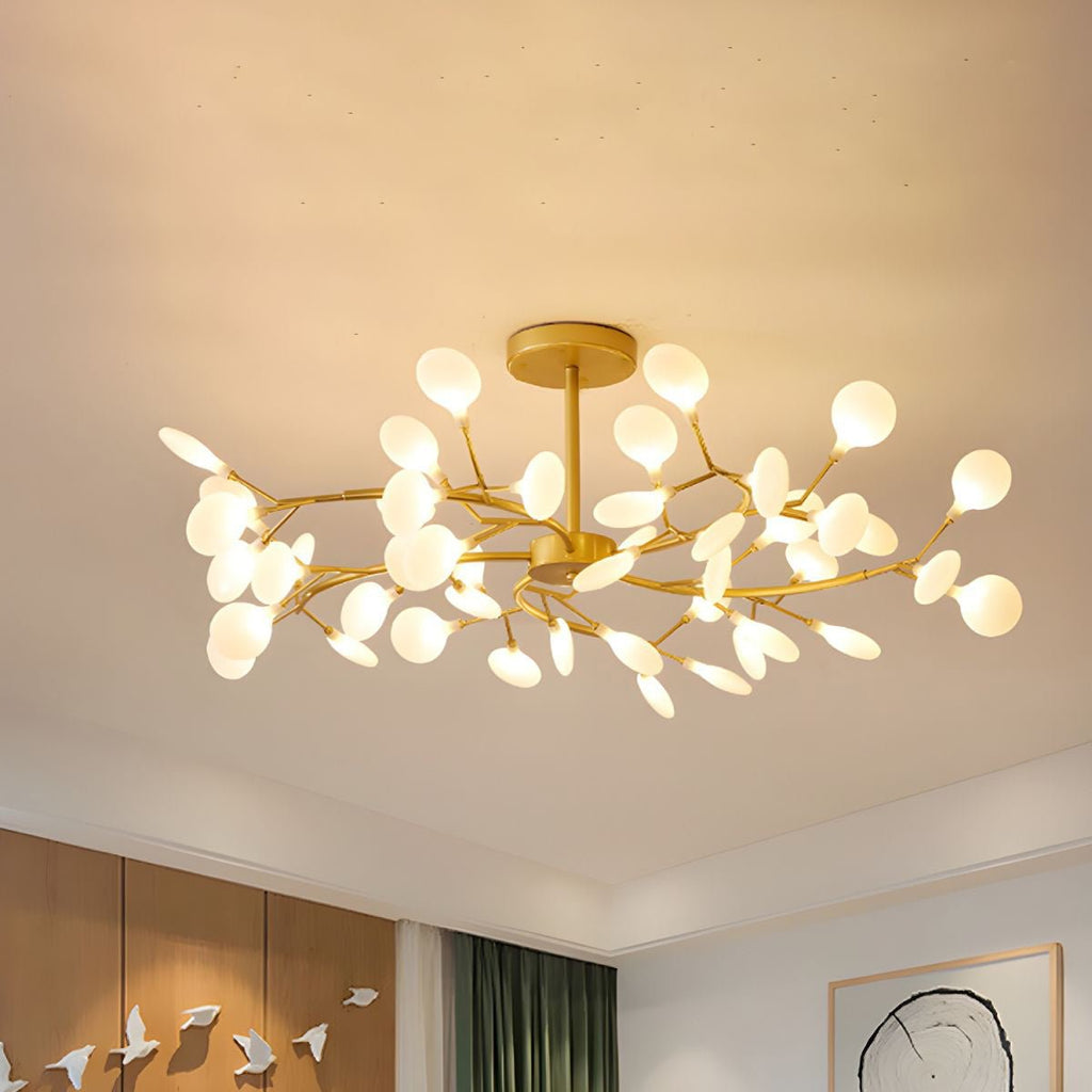 Lustre moderne Edmund en Acrylique Noir et blanc