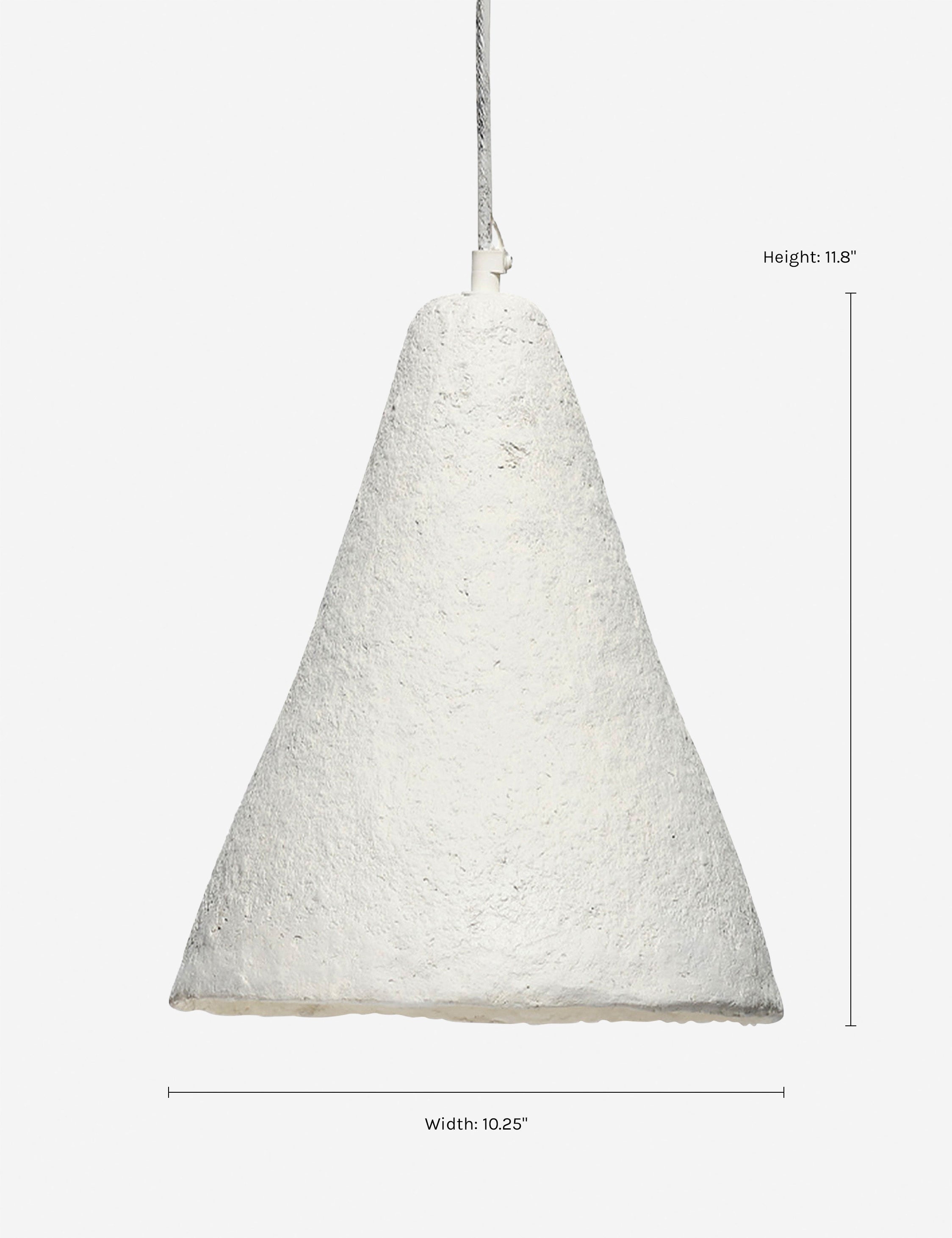 Suspension moderne Vald en papier mache