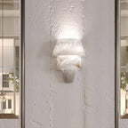 Applique murale moderne Niilo en Albâtre Blanc