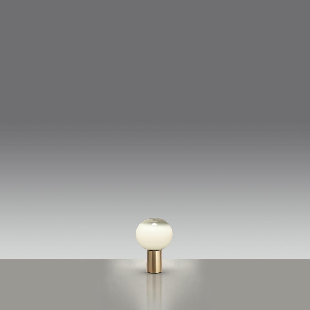 Lampe à poser moderne Hampus en Métal, Verre Cuivre