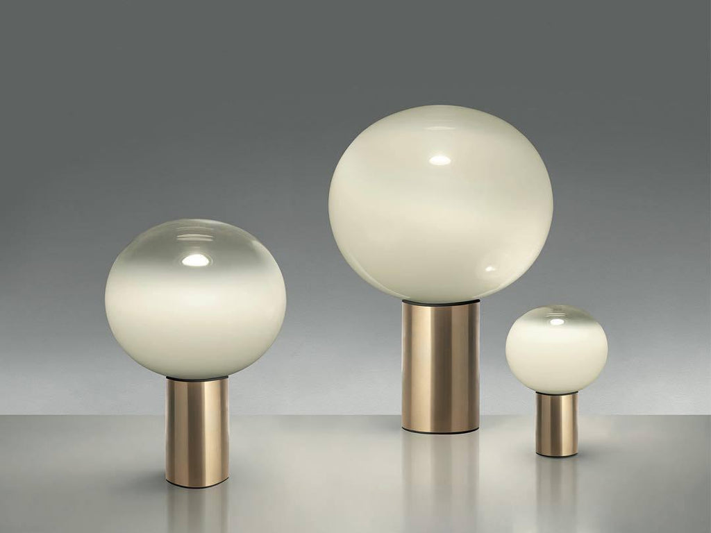 Lampe à poser moderne Hampus en Métal, Verre Cuivre