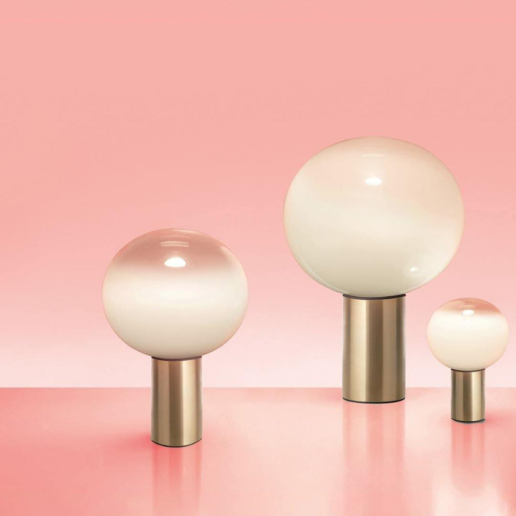 Lampe à poser moderne Hampus en Métal, Verre Cuivre