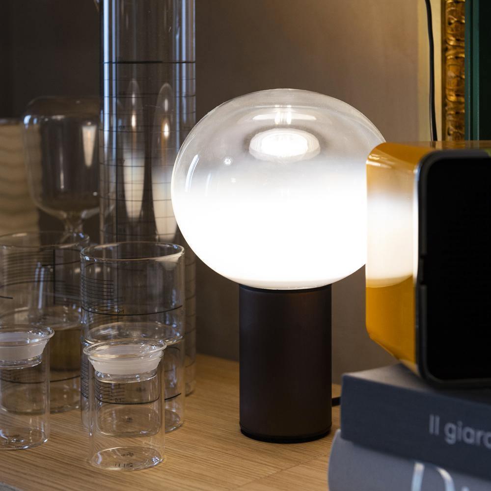 Lampe à poser moderne Hampus en Métal, Verre Cuivre