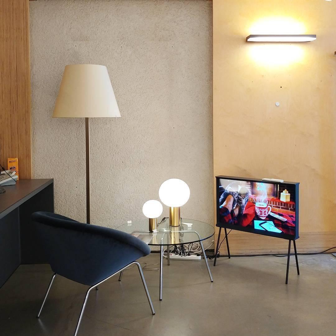 Lampe à poser moderne Hampus en Métal, Verre Cuivre