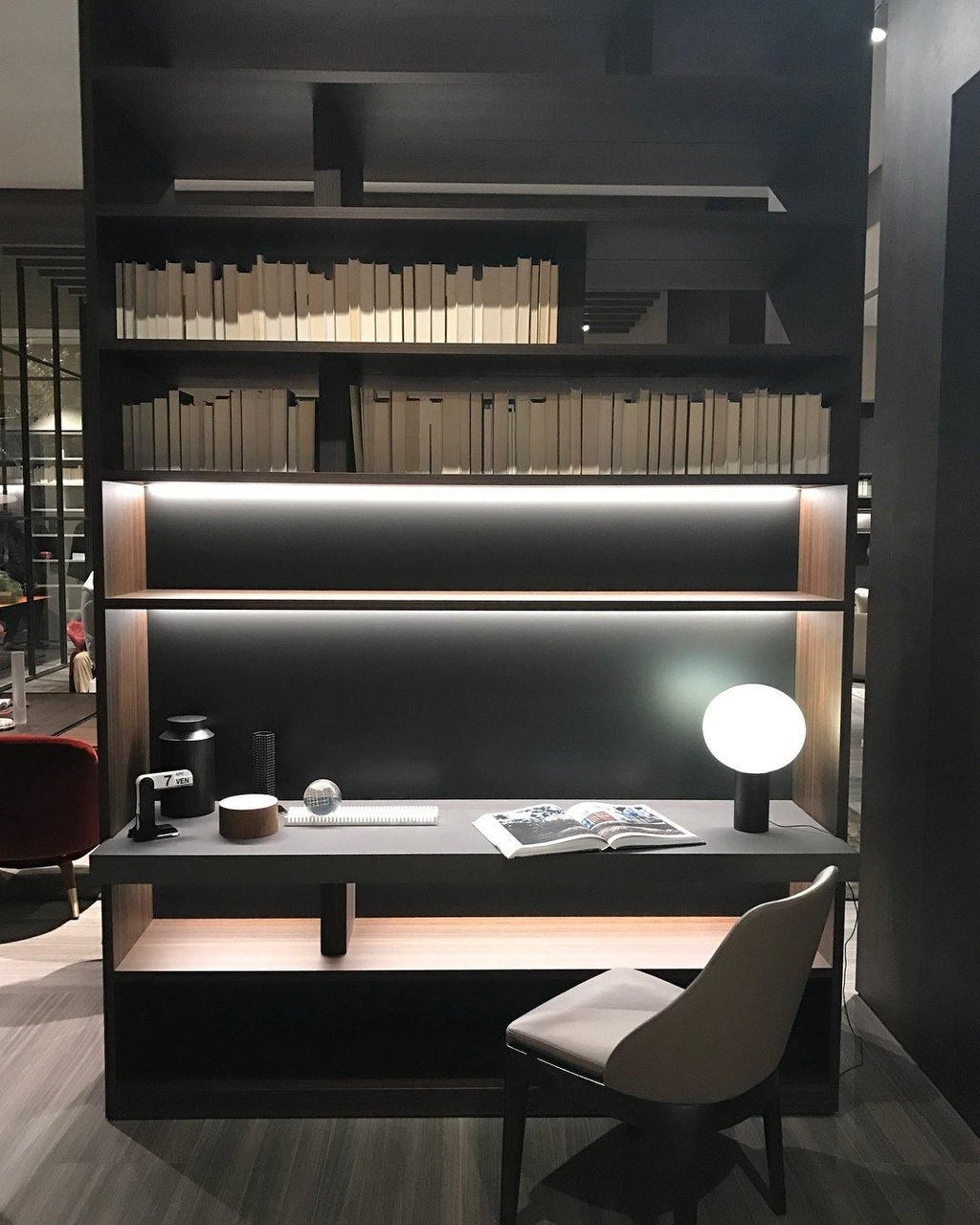 Lampe à poser moderne Hampus en Métal, Verre Cuivre