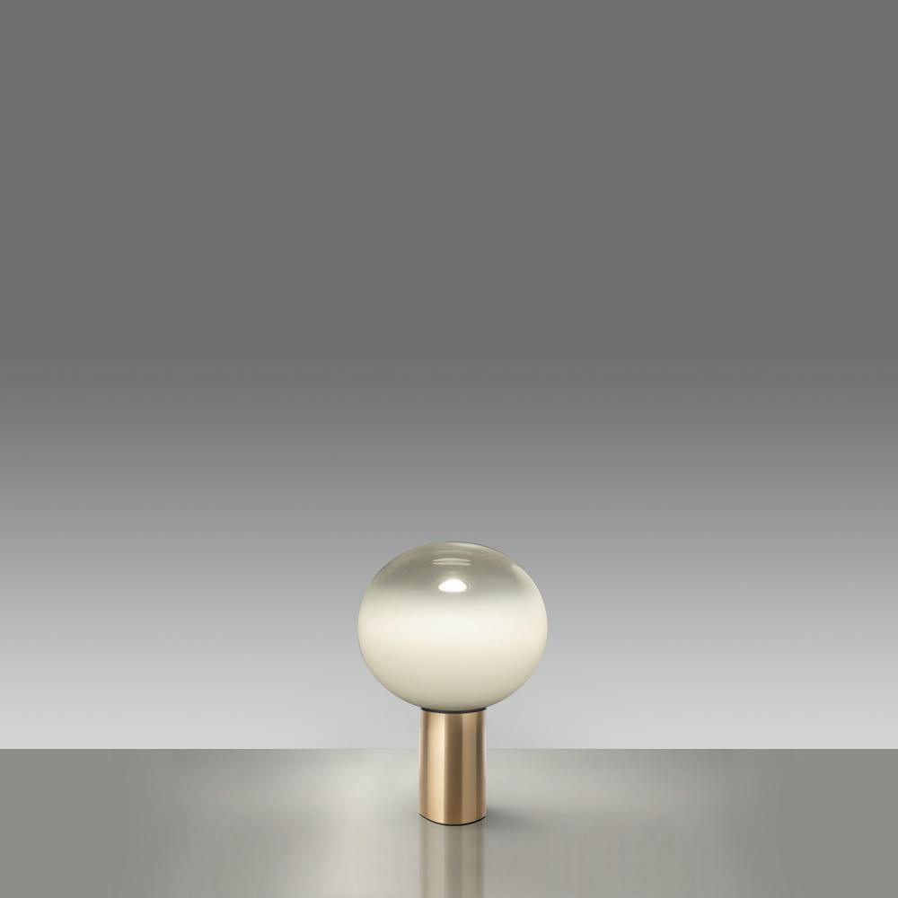 Lampe à poser moderne Hampus en Métal, Verre Cuivre