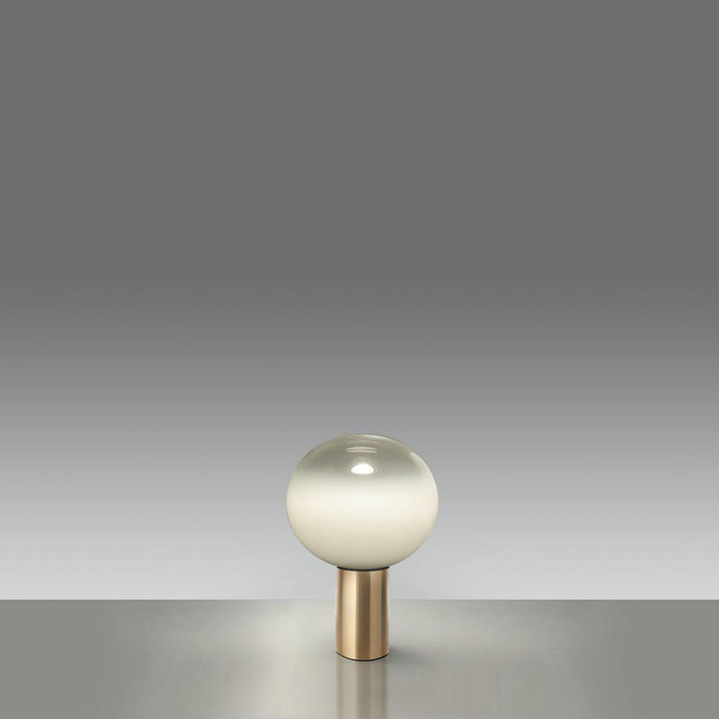 Lampe à poser moderne Hampus en Métal, Verre Cuivre