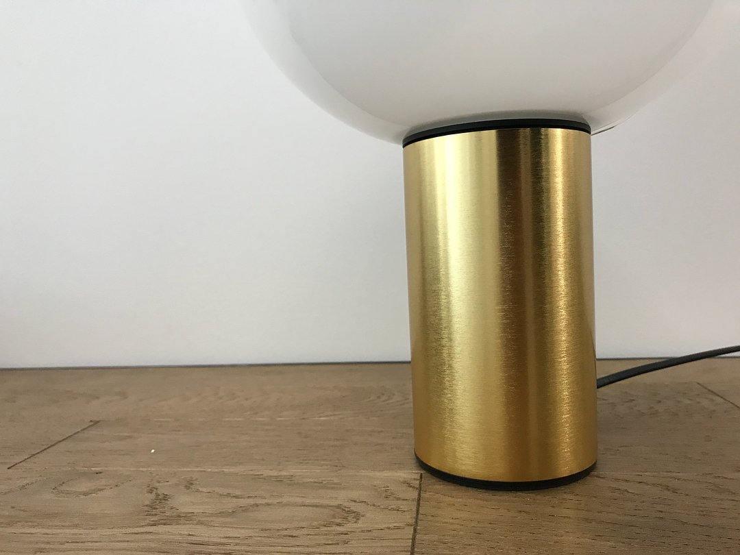 Lampe à poser moderne Hampus en Métal, Verre Cuivre