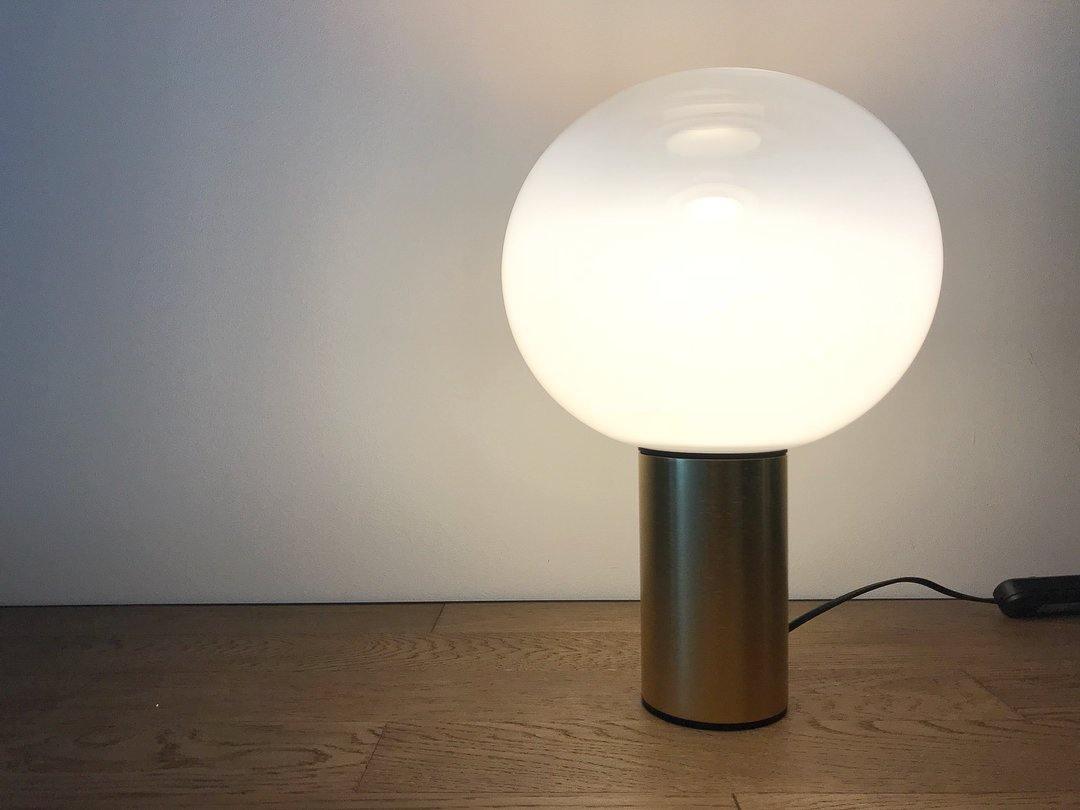 Lampe à poser moderne Hampus en Métal, Verre Cuivre