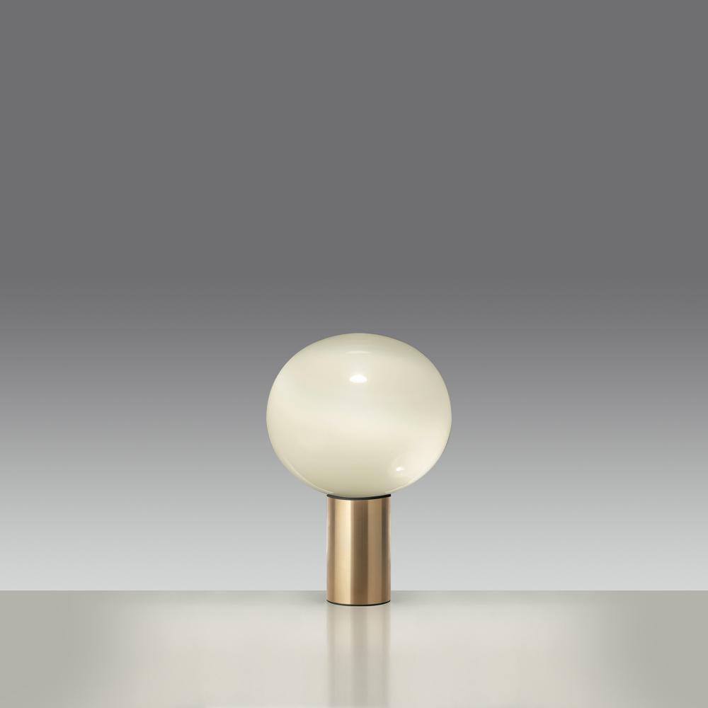Lampe à poser moderne Hampus en Métal, Verre Cuivre