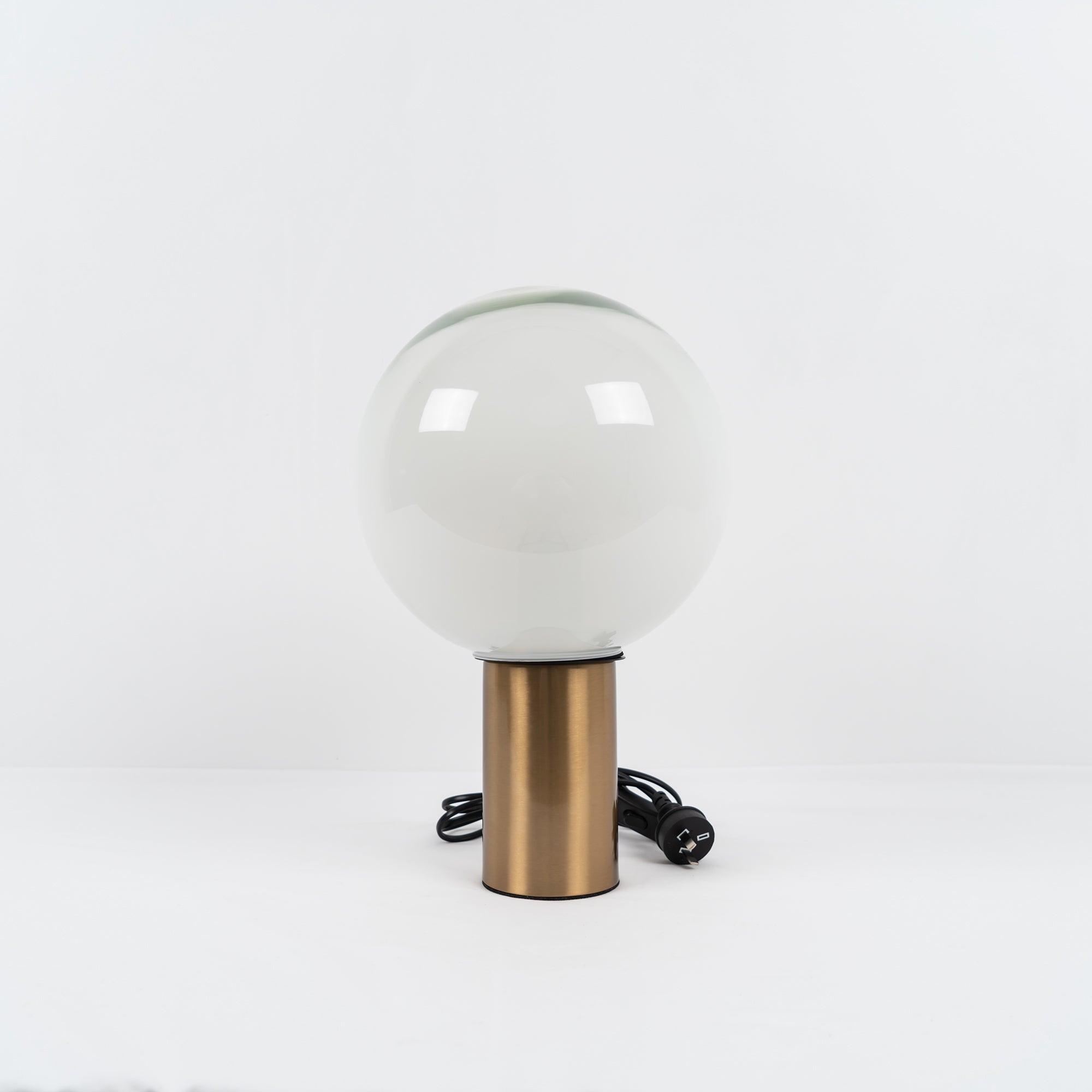 Lampe à poser moderne Hampus en Métal, Verre Cuivre