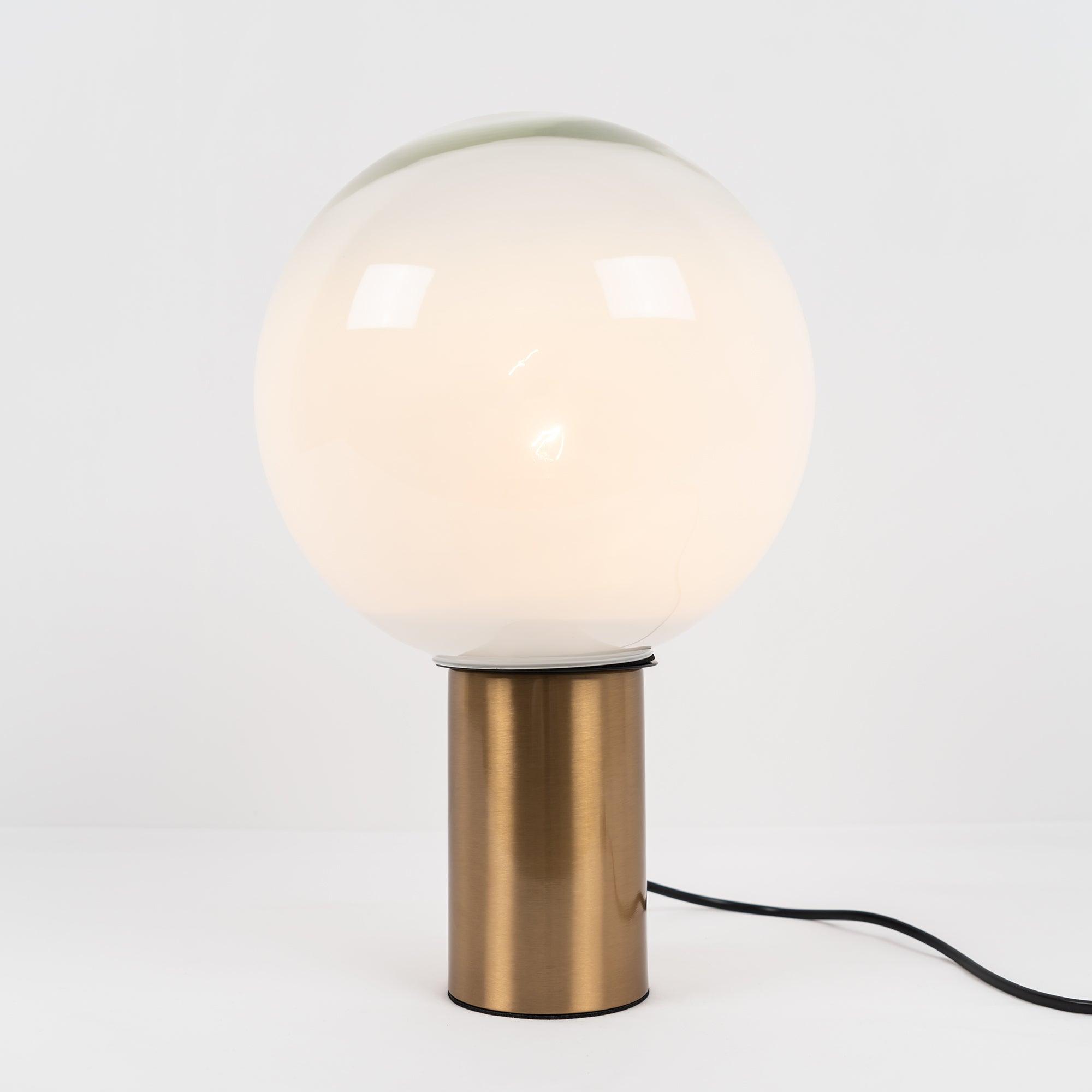 Lampe à poser moderne Hampus en Métal, Verre Cuivre