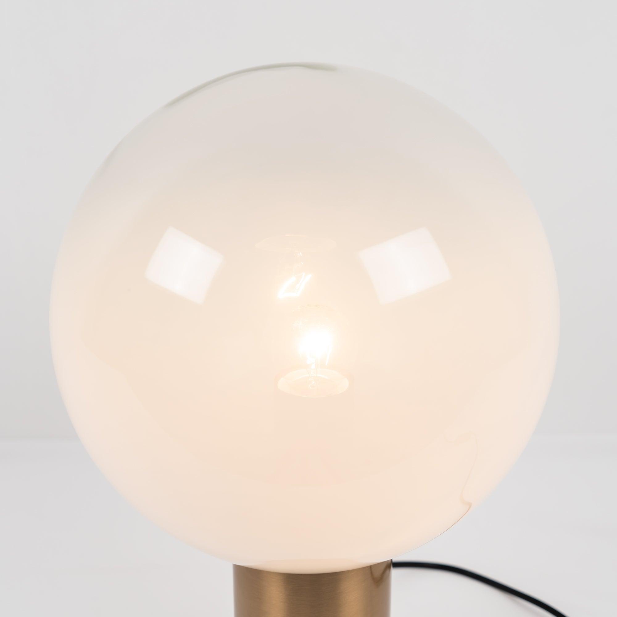 Lampe à poser moderne Hampus en Métal, Verre Cuivre