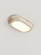 Plafonnier moderne Tyrone en Travertin jaune