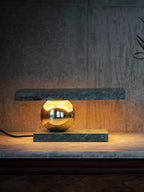 Lampe à poser moderne Xenon en pierre Vert