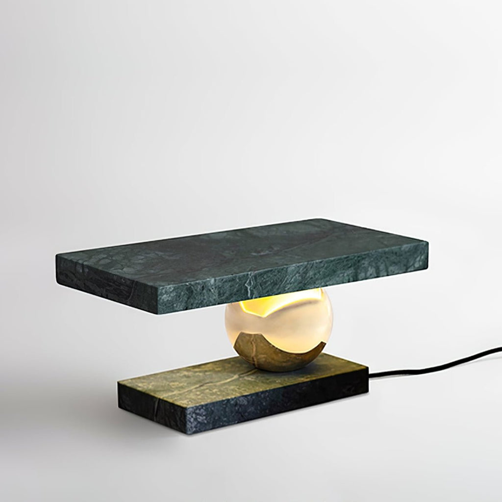 Lampe à poser moderne Xenon en pierre Blanc