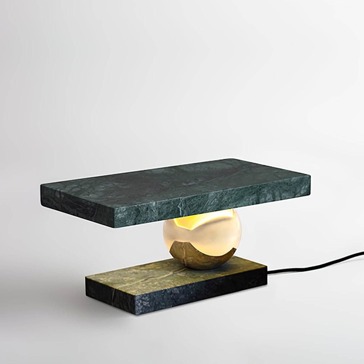 Lampe à poser moderne Xenon en pierre Blanc