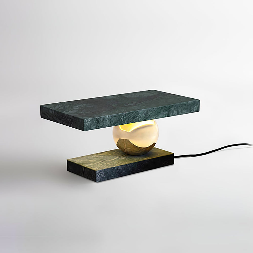 Lampe à poser moderne Xenon en pierre Vert