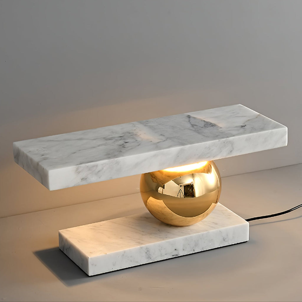 Lampe à poser moderne Xenon en pierre Noir
