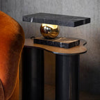 Lampe à poser moderne Xenon en pierre Vert