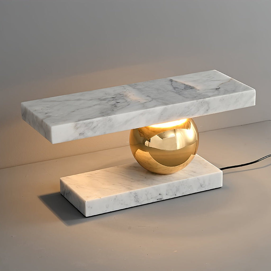 Lampe à poser moderne Xenon en pierre Noir