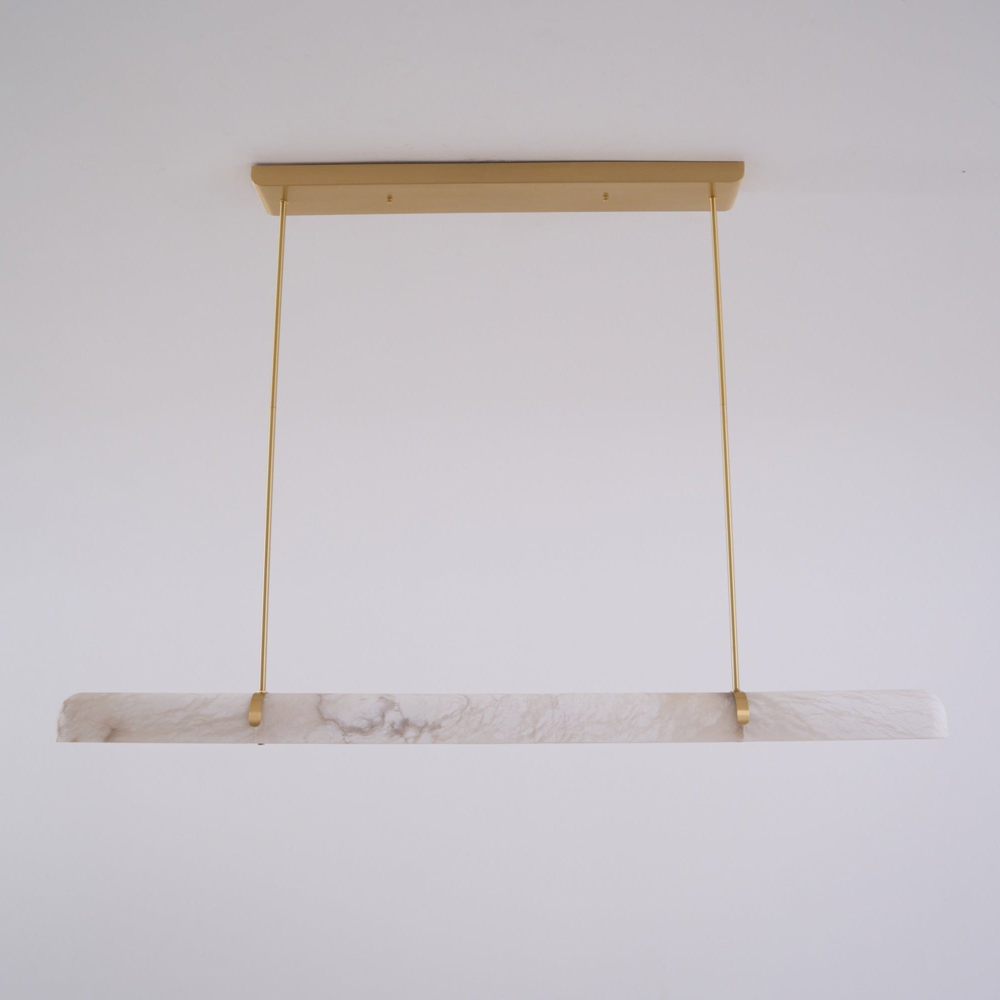 Lustre moderne Tellef en Albâtre Noir et blanc