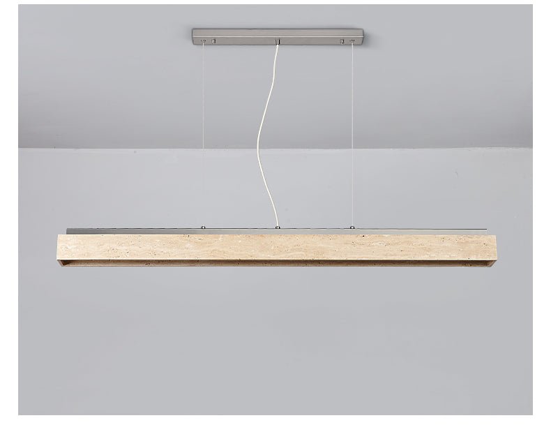 Suspension moderne Horace en Travertin jaune