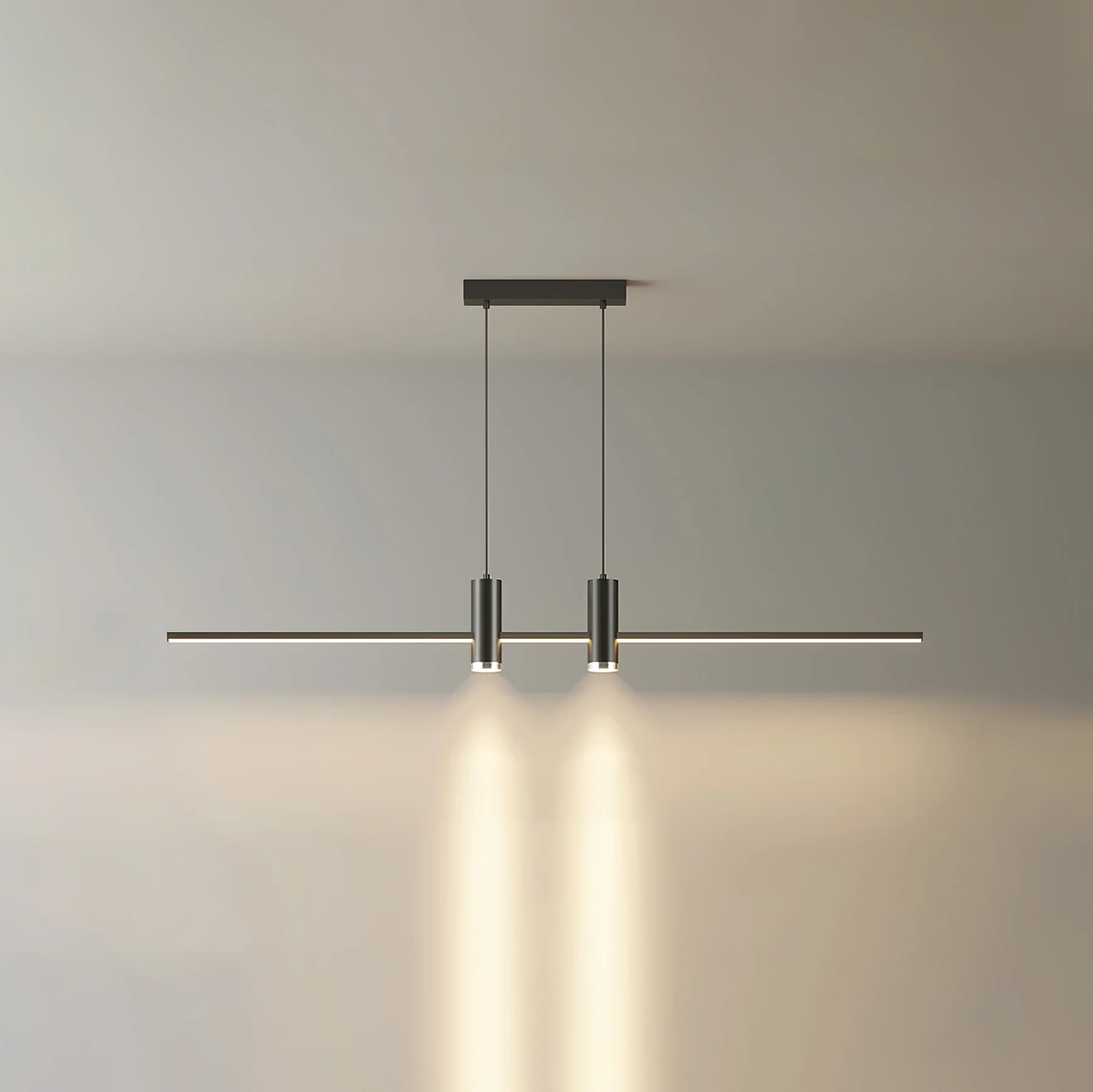 Suspension moderne Tarben en Métal, Gel de silice Doré