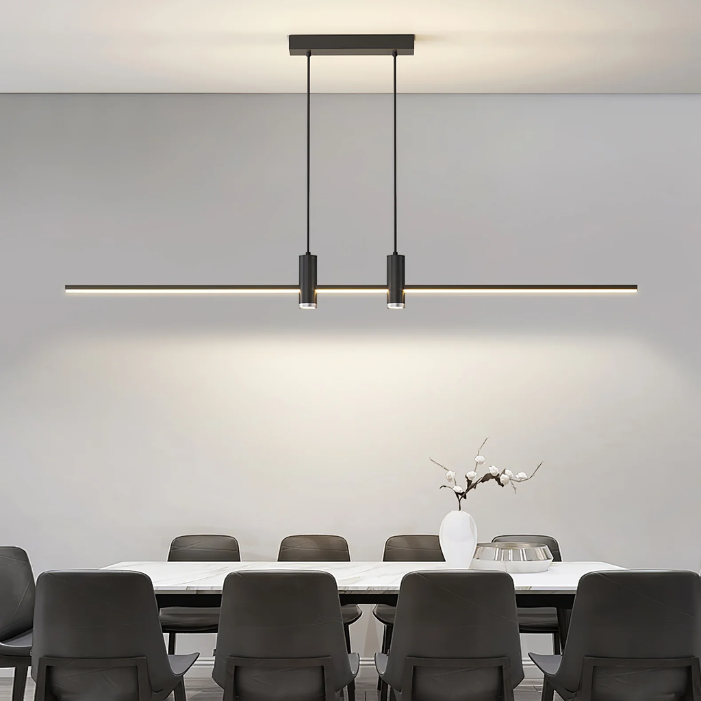 Suspension moderne Tarben en Métal, Gel de silice Noir