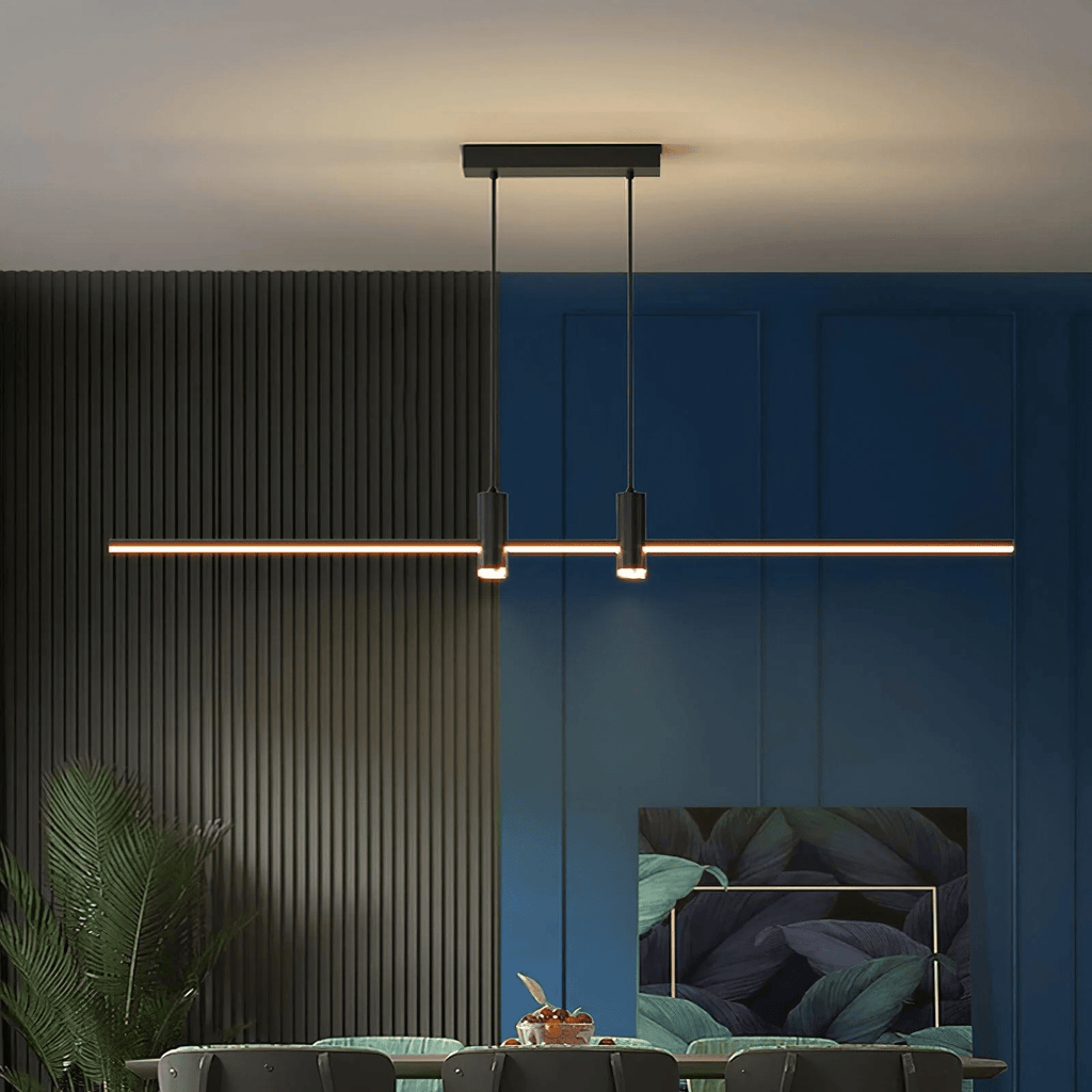 Suspension moderne Tarben en Métal, Gel de silice Noir